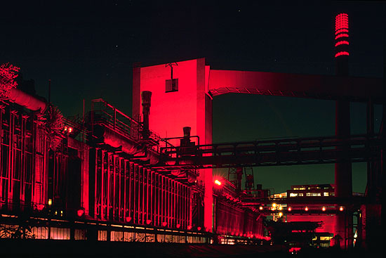 Kokerei Zollverein bei Nacht, Essen-Katernberg